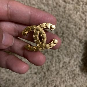 Authentic Chanel CC clip earrings